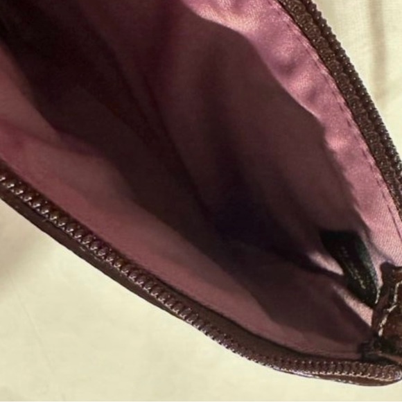 Coach Animal print patten leather clutch. Lovely rose satin interior. Vintage - Picture 3 of 4